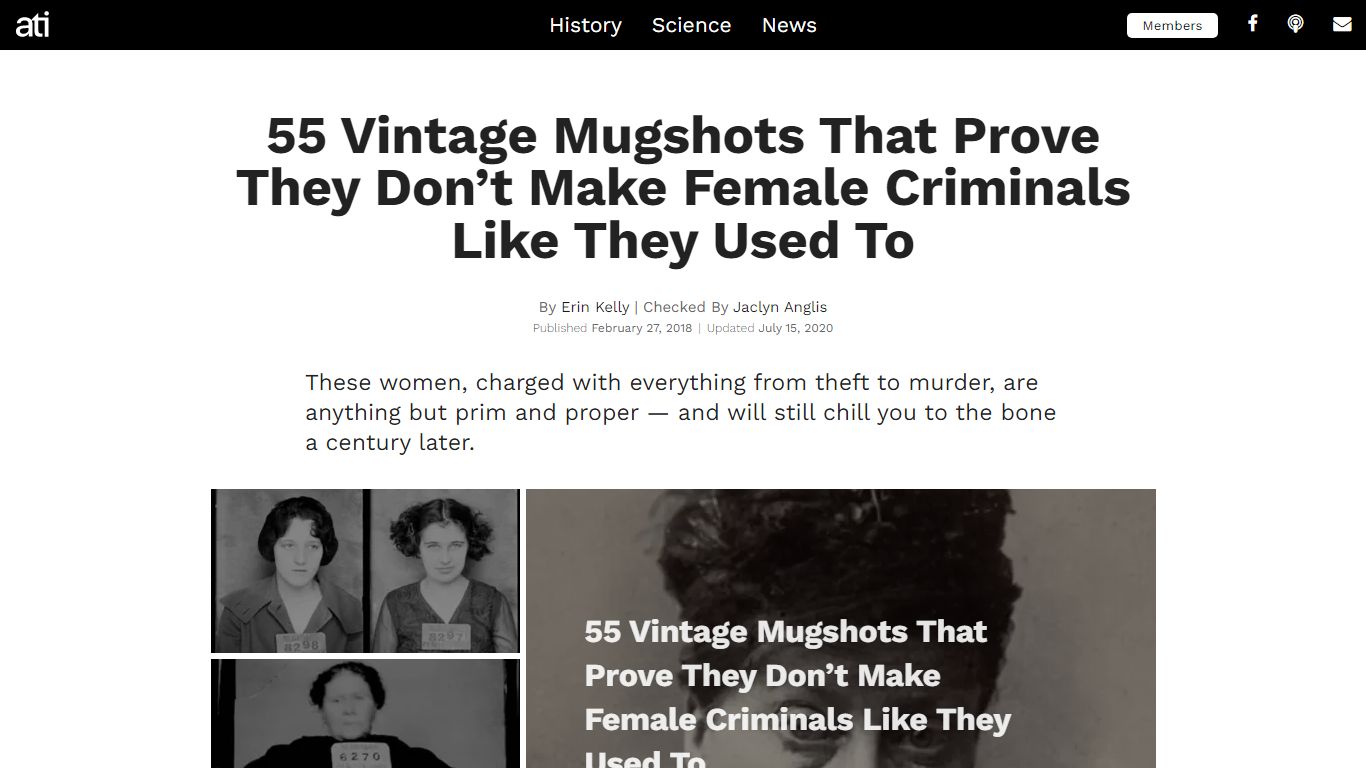 55 Vintage Female Mugshots From The Early 20th Century - All That's ...