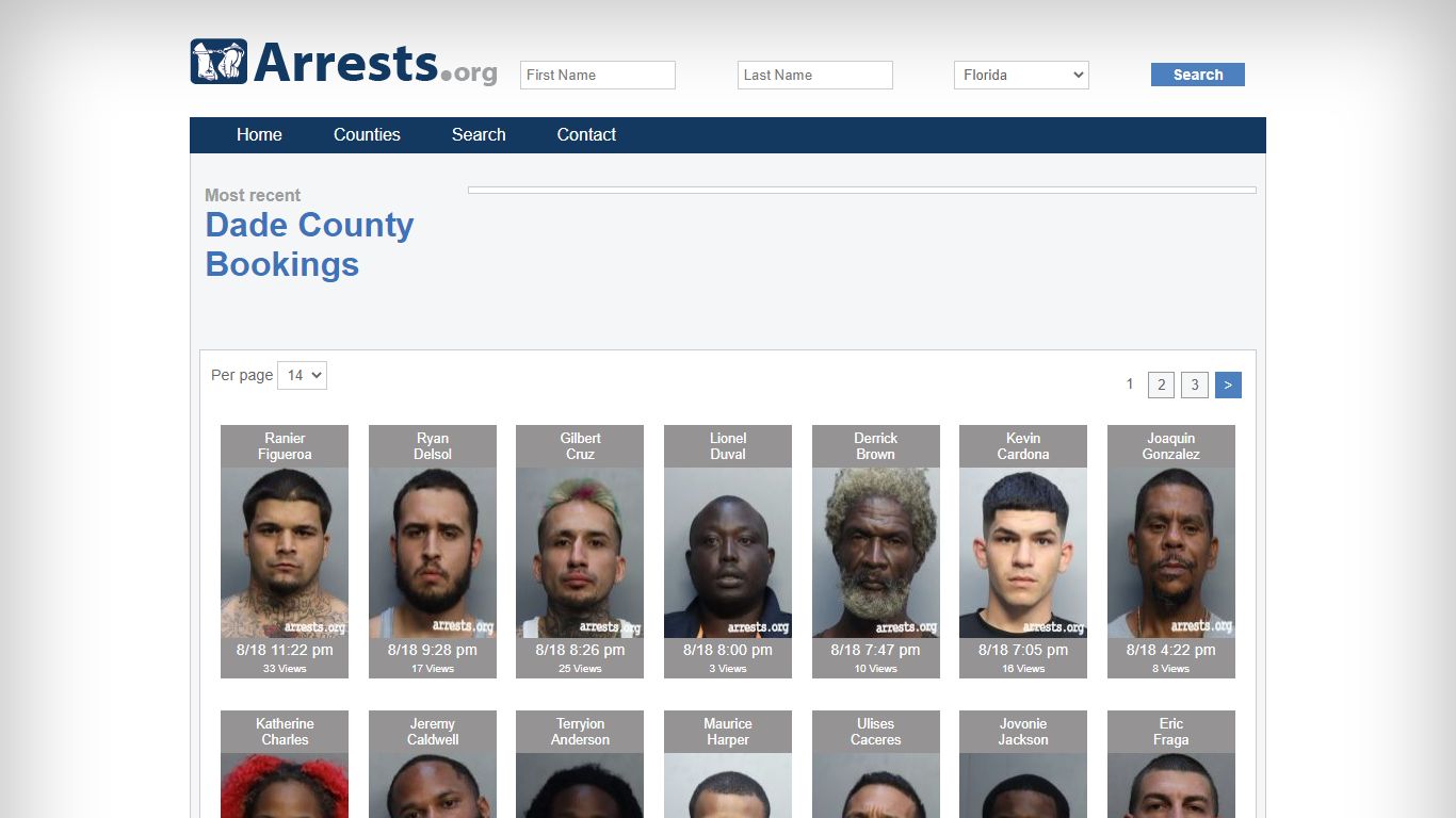 Dade County Arrests and Inmate Search