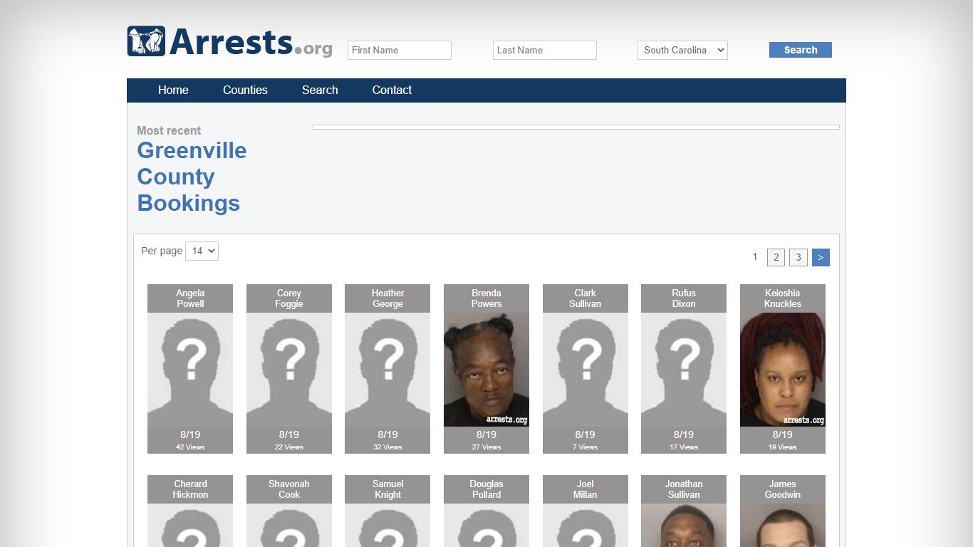 Greenville County Arrests and Inmate Search